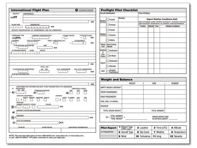 ASA FLIGHT PLANNER / PAD PLANIFICADOR DE VUELO ASA