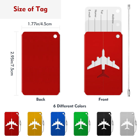 TAG DE METAL DE AVIÓN.