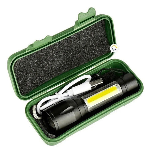 MINI LINTERNA TÁCTICA DE LUZ BLANCA
