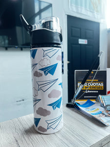 TUMBLER / ESTAMPADO DE AVIÓN DE PAPEL