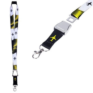 BLACK AND YELLOW LANYARD