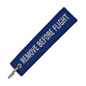 LLAVERO REMOVE BEFORE FLIIGHT AZUL NAVY