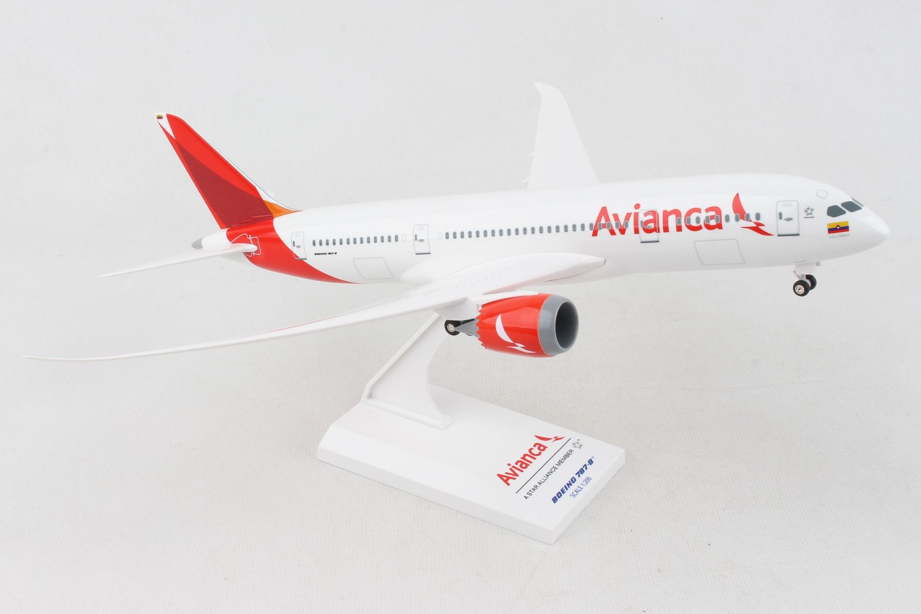 SKYMARKS AVIANCA 787-8 1/200 W/GEAR NEW LIVERY