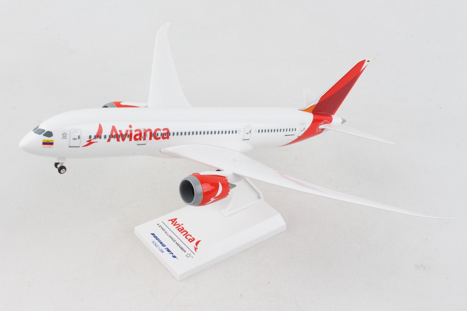 SKYMARKS AVIANCA 787-8 1/200 W/GEAR NEW LIVERY