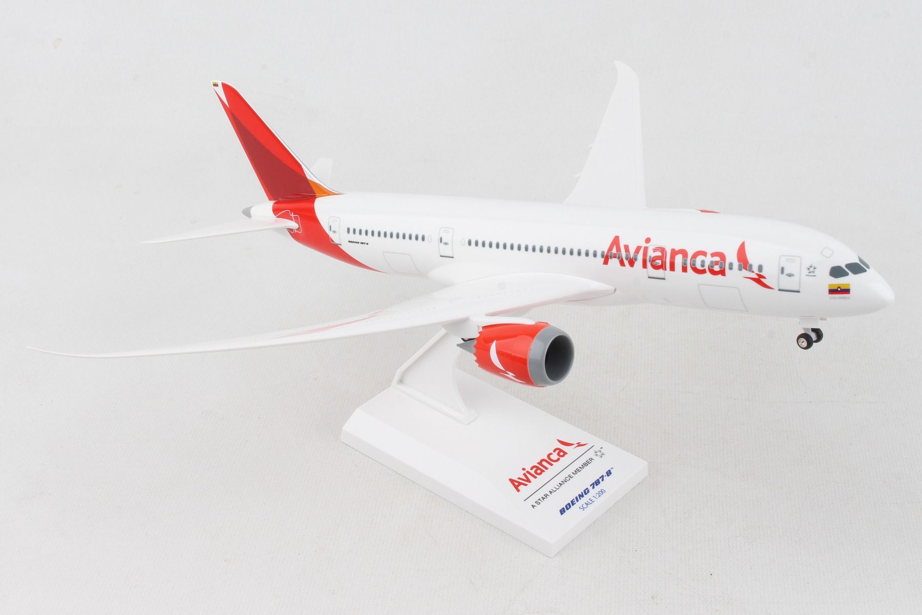 SKYMARKS AVIANCA 787-8 1/200 W/GEAR NEW LIVERY