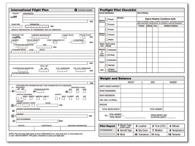 ASA FLIGHT PLANNER / PAD PLANIFICADOR DE VUELO ASA