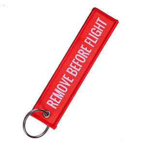 LLAVERO REMOVE BEFORE FLIGHT ROJO