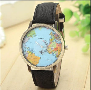 RELOJ PARA DAMA MAPA MUNDIAL