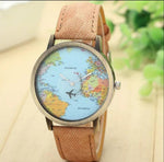 Load image into Gallery viewer, RELOJ PARA DAMA MAPA MUNDIAL
