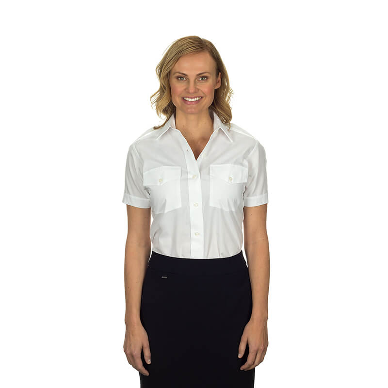 CAMISA AVIADOR MUJER - MANGA CORTA VAN HEUSEN BLACK TAG