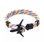 PULSERA DE AVION NEGRO / UNISEX