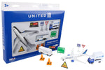 Load image into Gallery viewer, UNITED AIRLINES PLAYSET 2019 LIVERY
